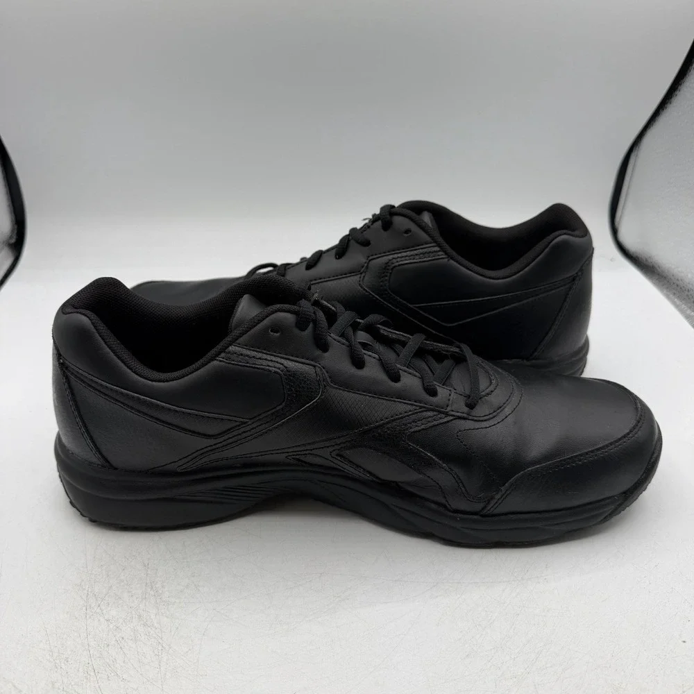 Reebok Work n Cushion Work Shoes Mens Sz 13 Black Slip Resistant Walking Sneaker